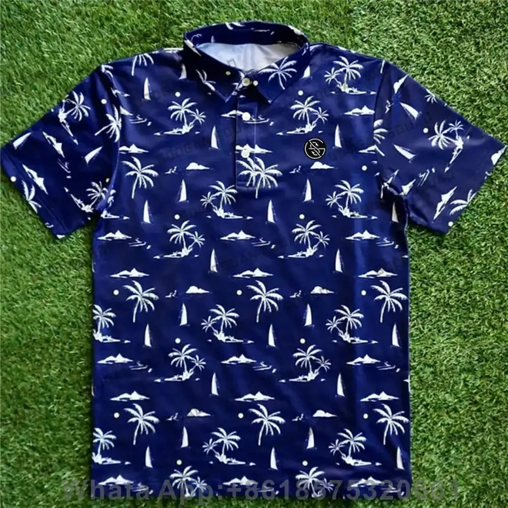 Summer Golf Clothing - Golf Giyim Yaz Erkek Yaka Düğmeleri