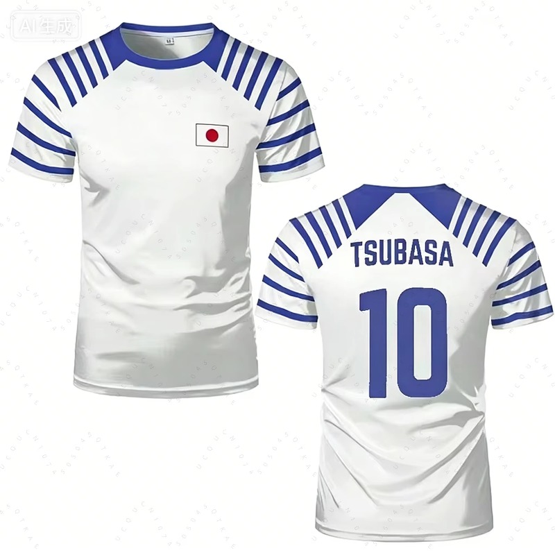 Summer 2026 Kids Clothing - 2026 Sıcak Kaptan Tsubasa Anime Erkek