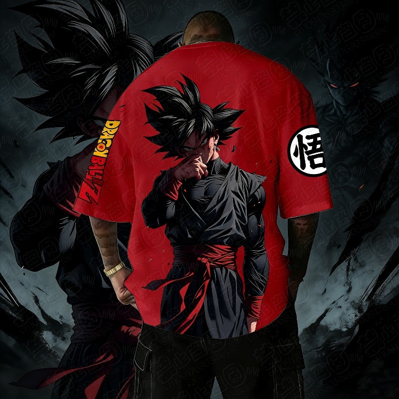 Summer Clothing Trends For Men 2026 - Dragon Ball Anime Grafik Baskılı Pamuklu