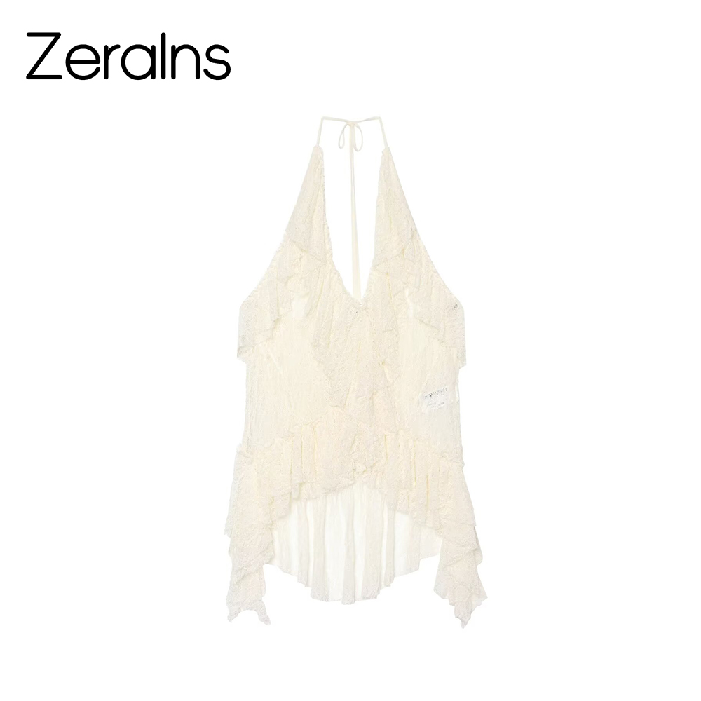 Summer Clothing Europe - ZERAINS Kadın 2026 yeni yazlık asimetrik