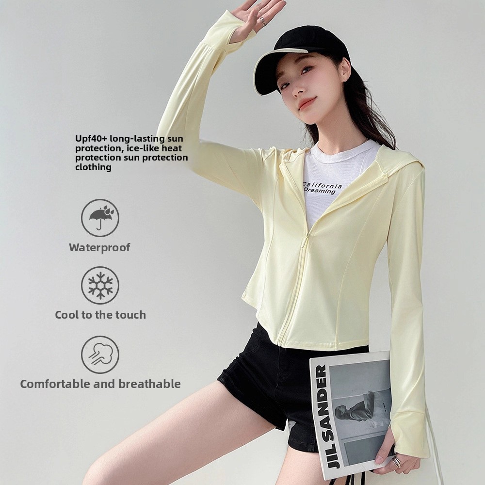 Summer Uv Clothing - Kapüşonlu Kadın Güneş Koruma Giysisi UV