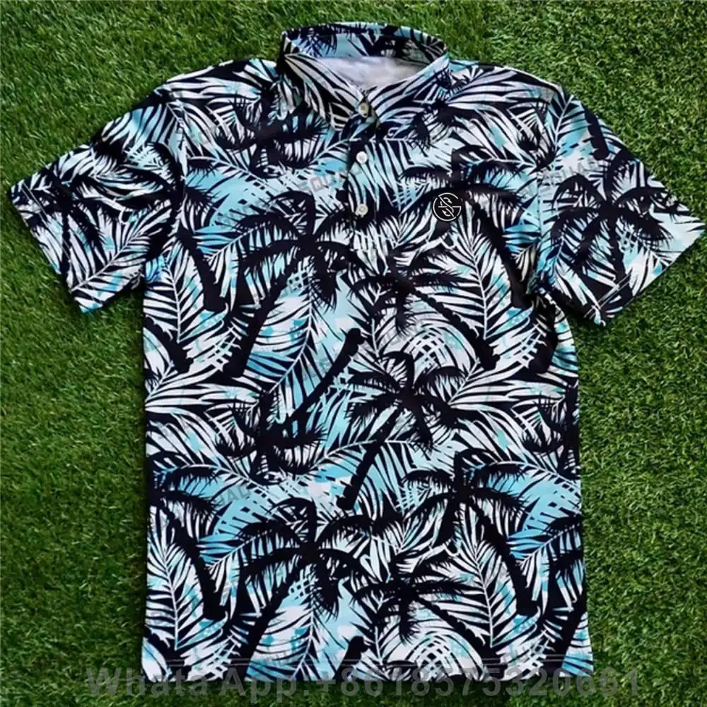 Summer Golf Clothing - Golf Kıyafetleri Yaz Erkek Yaka Düğmeli