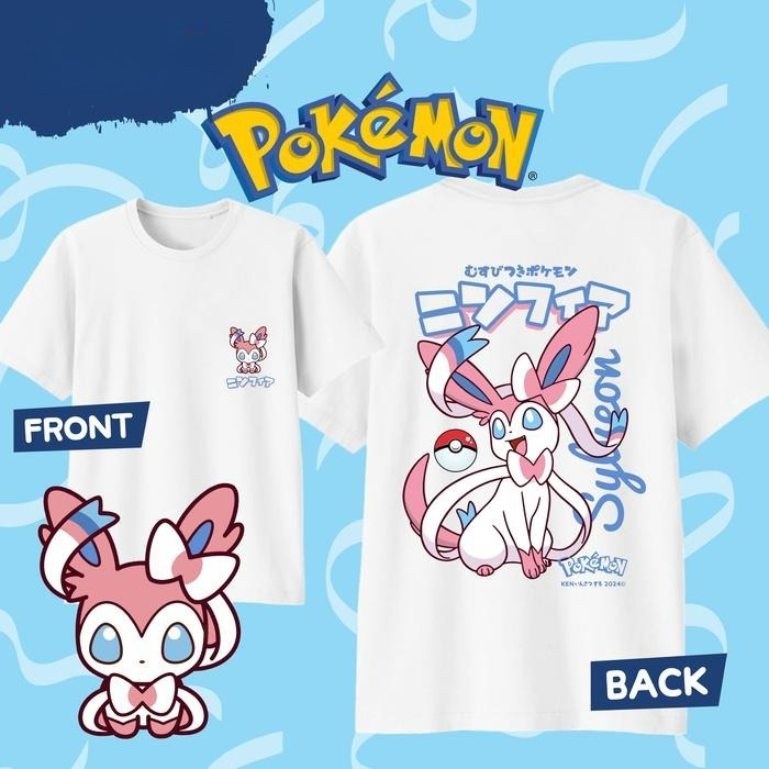 Summer Clothing Men 2025 - 2025 Yaz Pokémon Anime SYLVEON %100