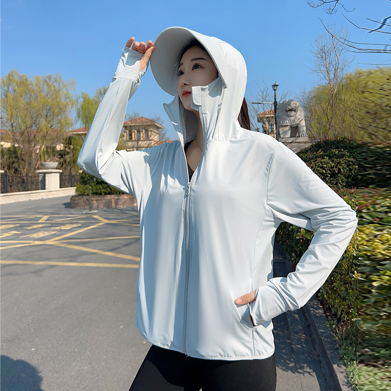 Summer Uv Clothing - Kadın Kapşonlu Güneş Koruma Ceketi Genç