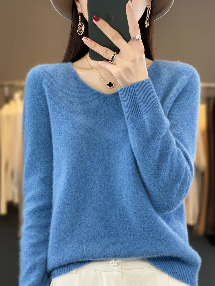 Summer Clothing Yarn - Fashion100% Merinos Yünü Kazak Kaşmir Kazak