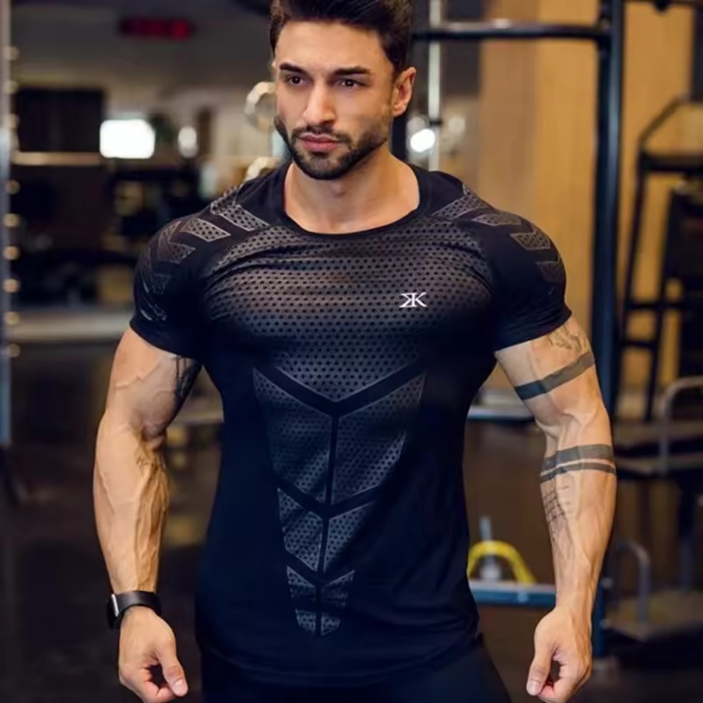 Summer Clothing Men 2025 - 2025Erkekler Koşu spor tişört Eğitim Hızlı
