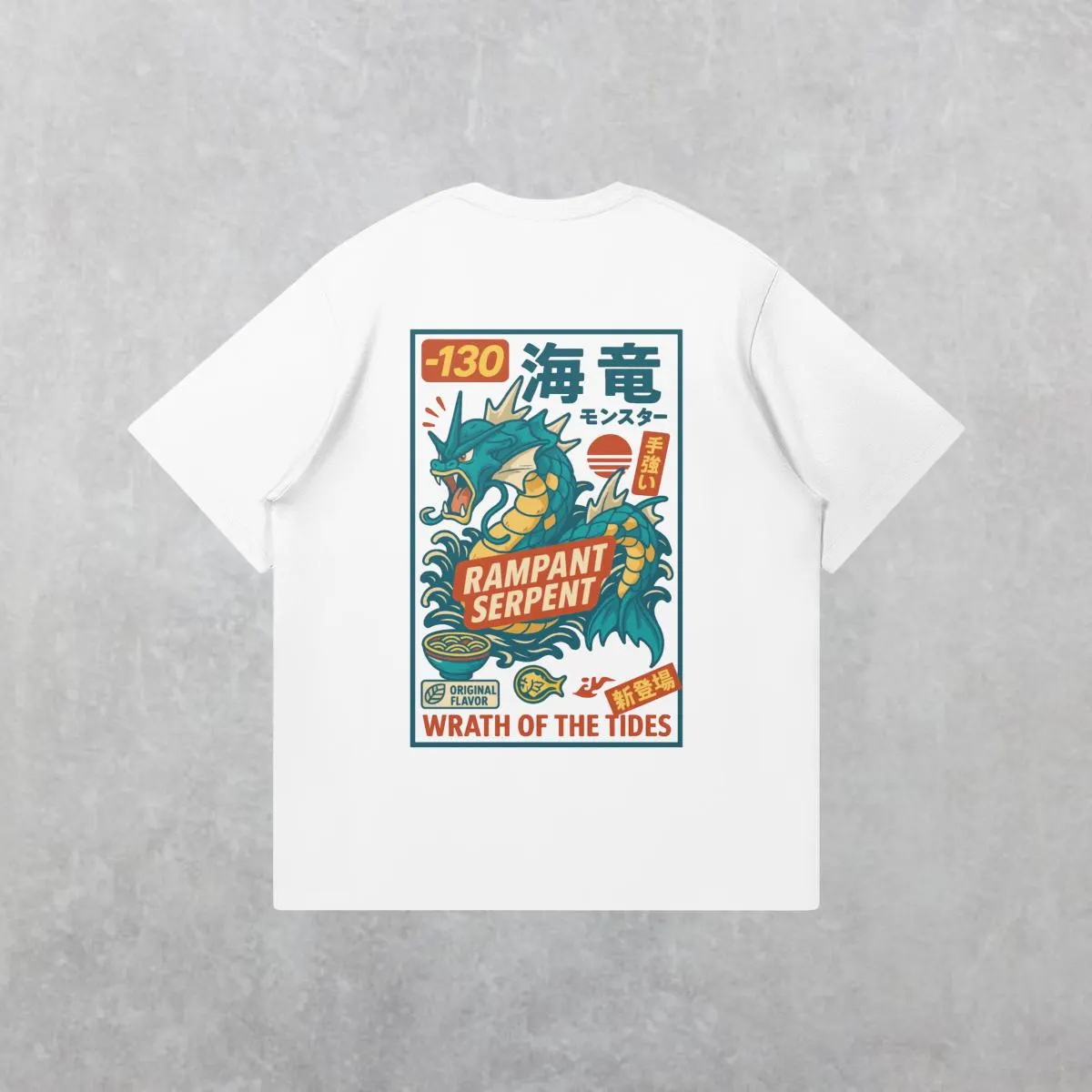 Japan Summer Clothing Women - Anime Pokémon Gyarados T-shirt Erkekler ve