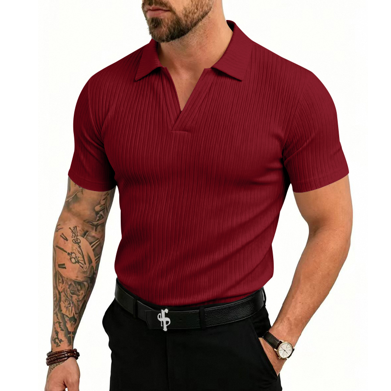 Summer Golf Clothing - Erkek Tek Parça Örme V Yaka