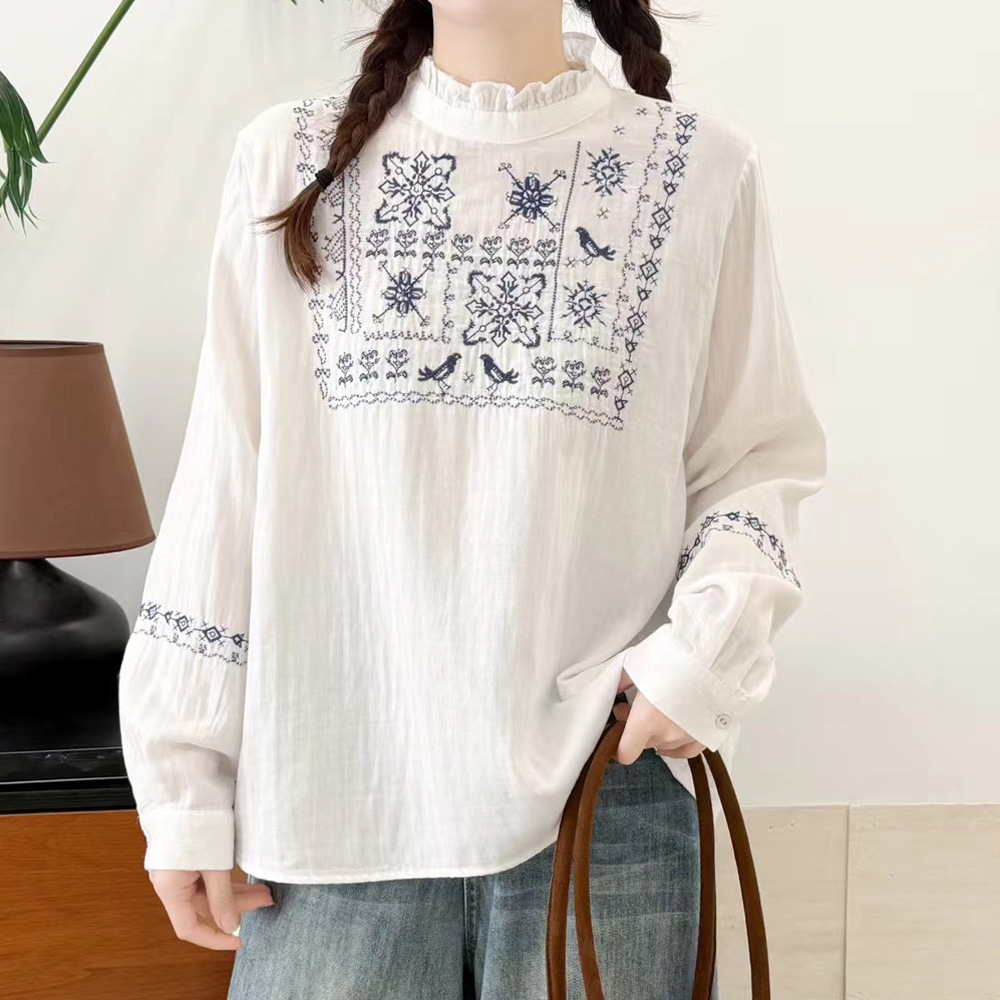 Summer Clothing Yarn - 2026 Mori Kei Giyim Etnik Pamuk