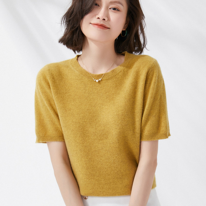 Summer Clothing Yarn - İlkbahar ve Yaz Yeni Kısa kollu