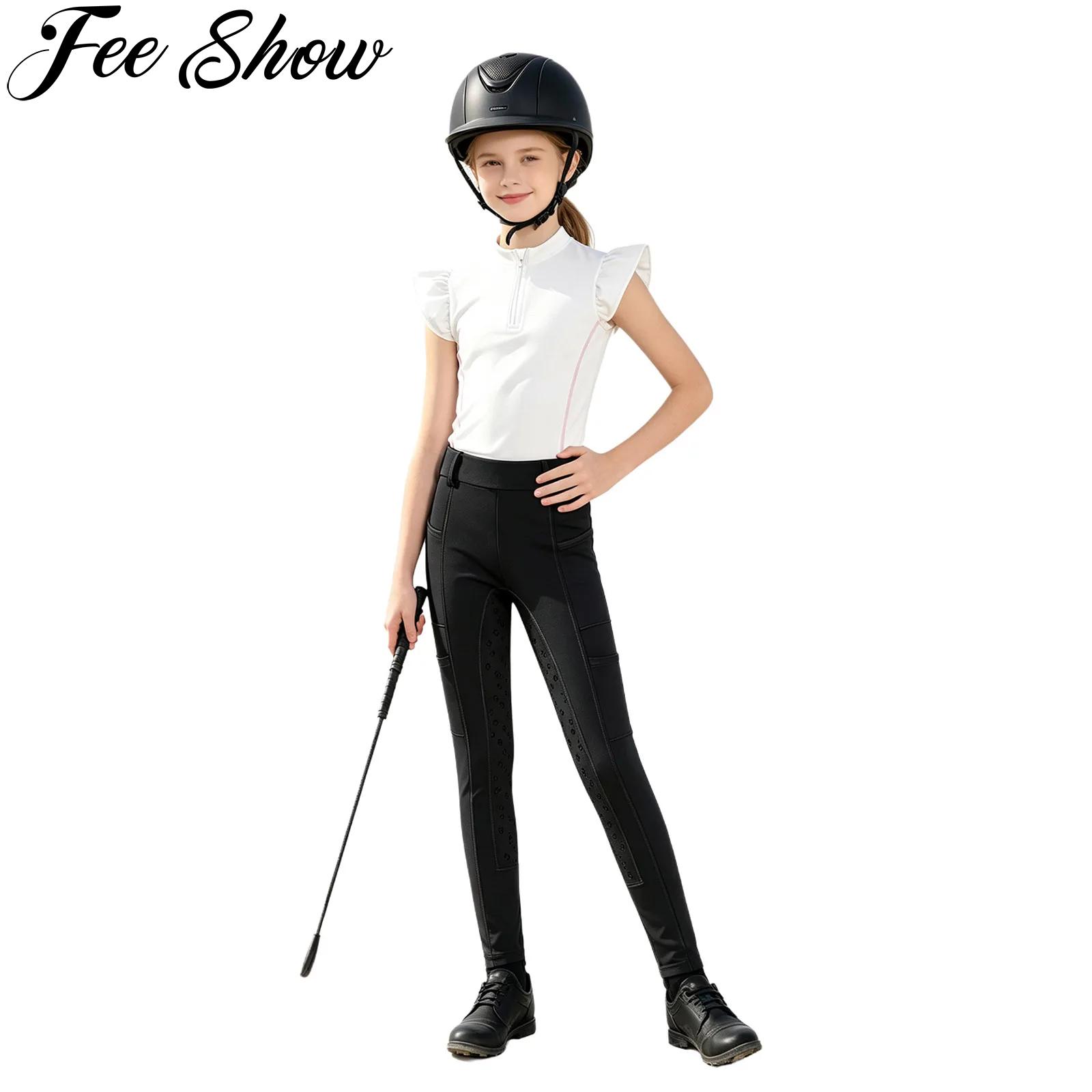 Summer Equestrian Clothing - Çocuk Kızlar Binicilik Spor Kıyafetleri Binicilik
