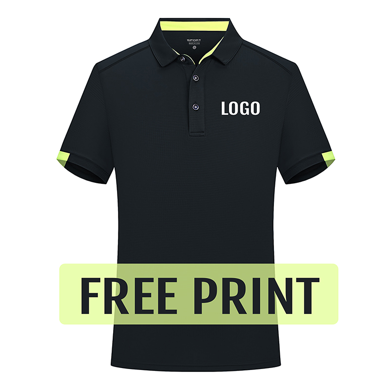 Summer Golf Clothing - Yaz çabuk kuruyan Polos ücretsiz baskılı