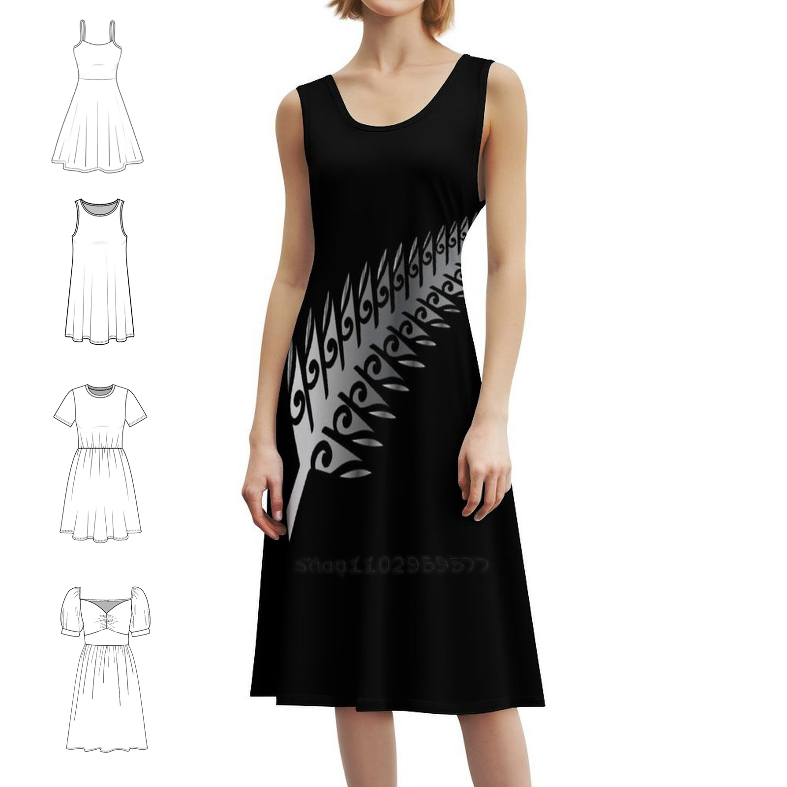 Summer Clothing Ideas For Women - Gümüş Eğreltiçik Yeni Zelanda Maori Tarzı
