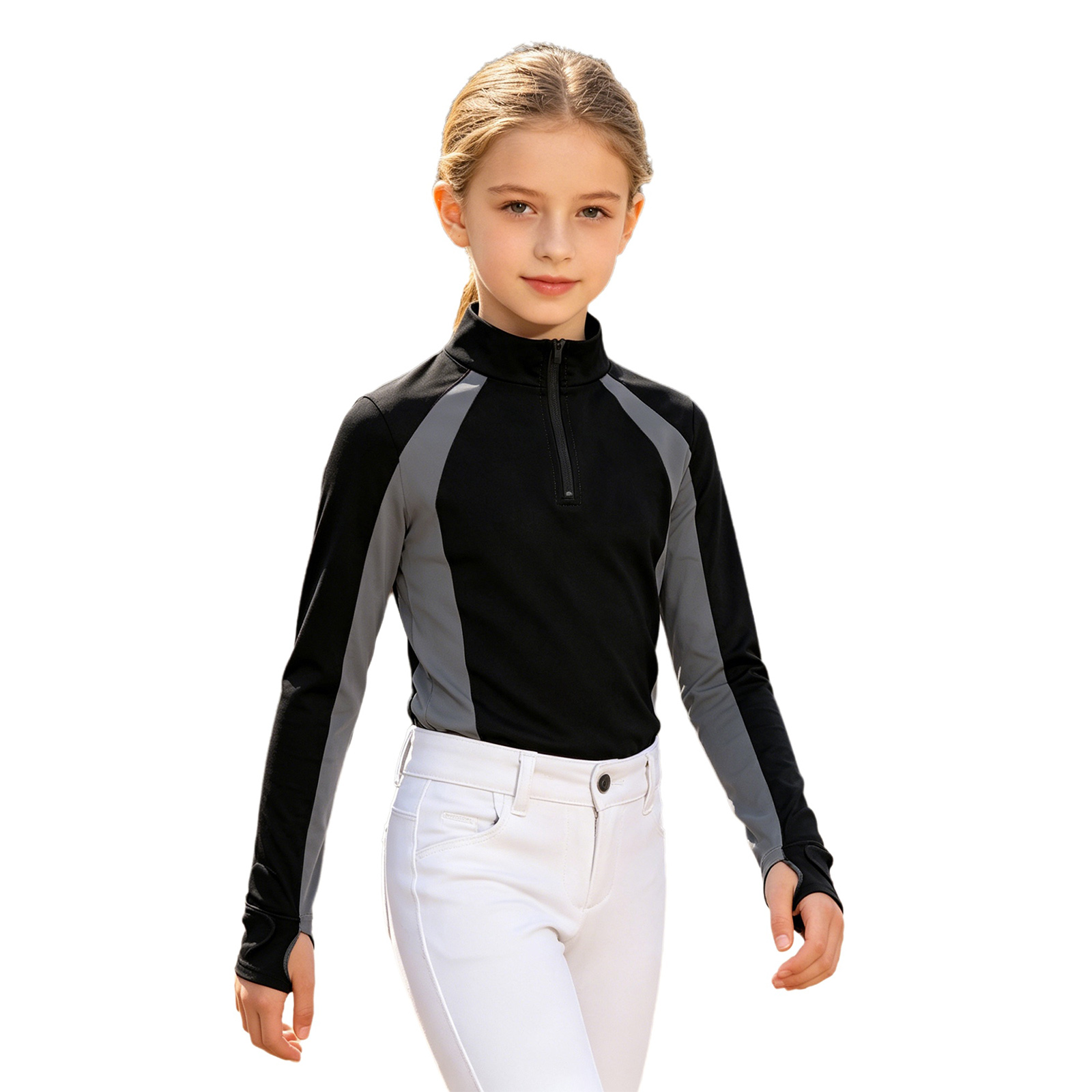 Summer Equestrian Clothing - Çocuk Kız Binicilik At Binme Kıyafetleri