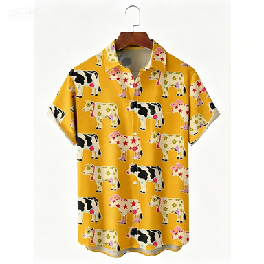 Summer Clothing Holiday - Şık Hawaii Tatil Plaj Çiçekli Kedi