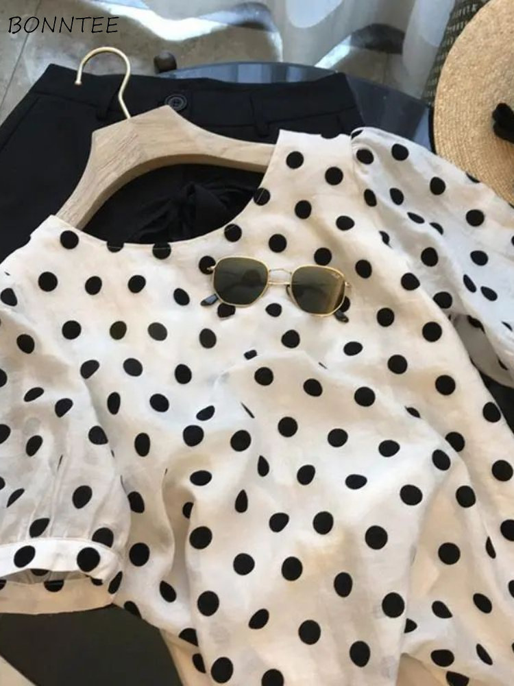 Puantiyeli Bluzlar Kadın Zarif - Summer Clothing Holiday incelemesi ve fiyatı