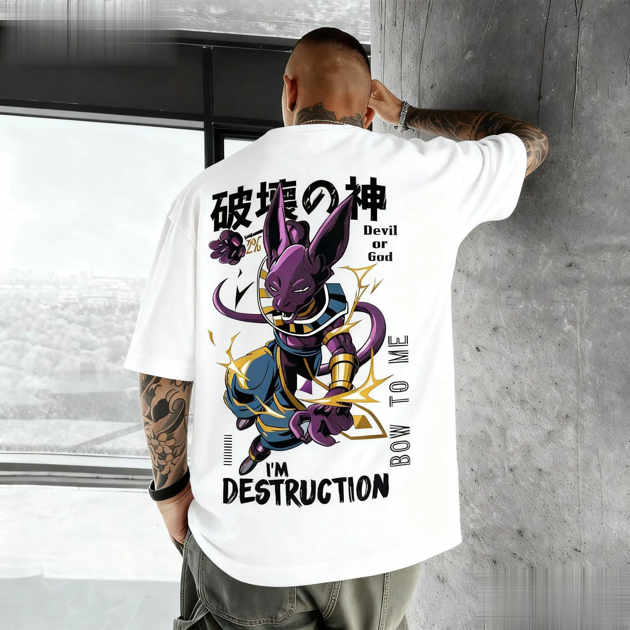 Dragon Ball Beerus Anime Grafi - Japan Summer Clothing Women incelemesi ve fiyatı