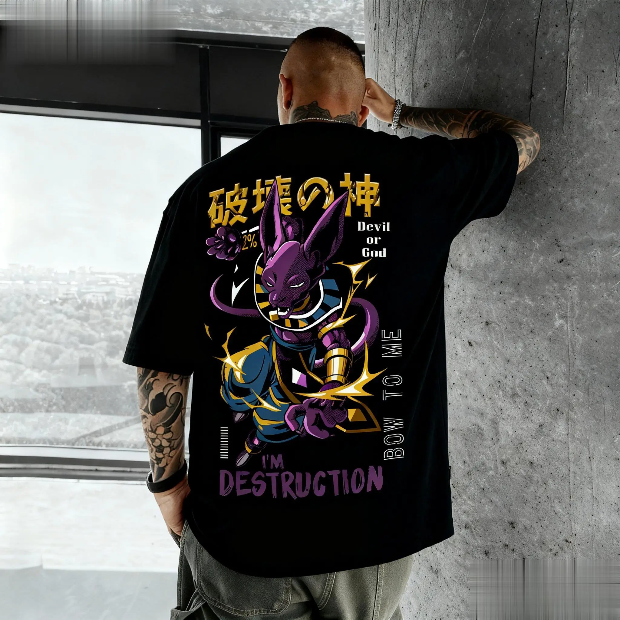Dragon Ball Beerus Anime Grafi - Japan Summer Clothing Women incelemesi ve fiyatı