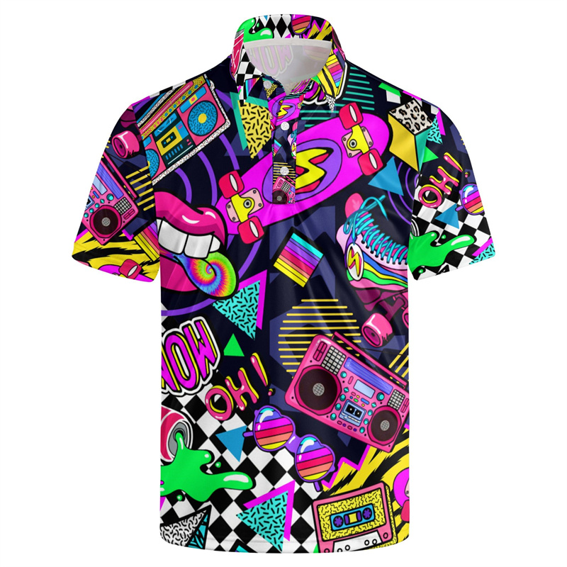 Sıcak Satış 3d Baskı 80'ler 90 - Summer Golf Clothing incelemesi ve fiyatı