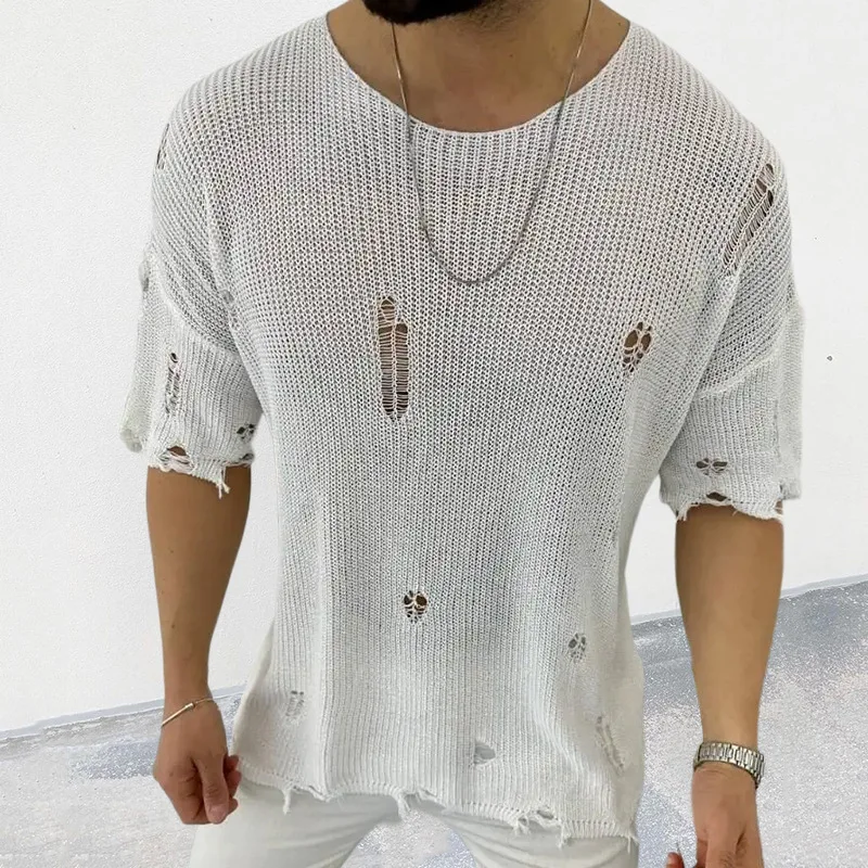 2025 Yaz Yeni erkek Düz Renk K - Summer Clothing Men 2025 incelemesi ve fiyatı