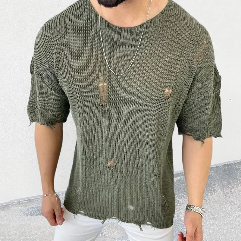 2025 Yaz Yeni erkek Düz Renk K - Summer Clothing Men 2025 incelemesi ve fiyatı