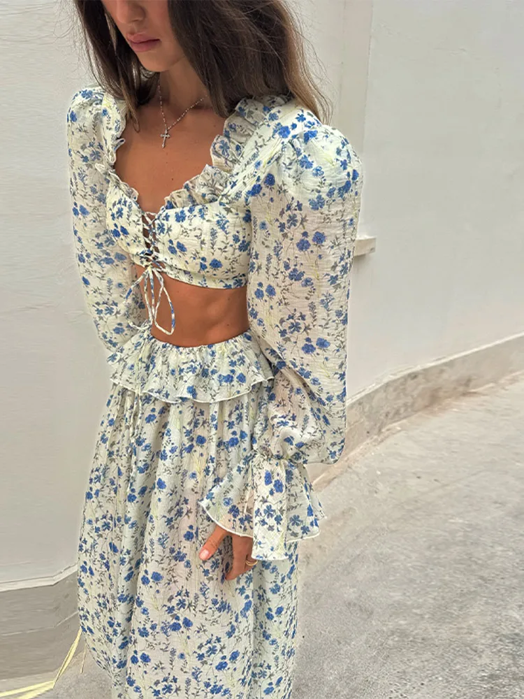 Retro Baskılı Kısa Üst ve Eşof - Summer Clothing Europe incelemesi ve fiyatı