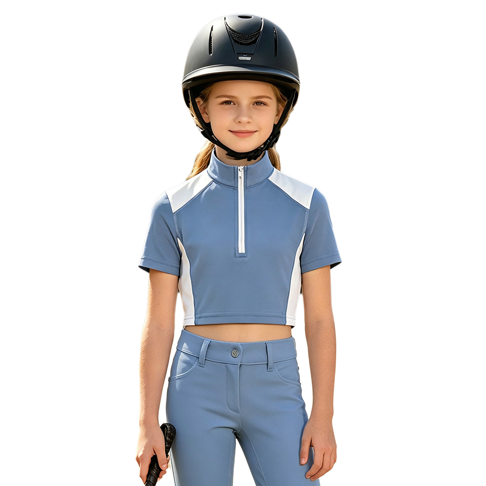 Çocuk Kız Binicilik Gömleği At - Summer Equestrian Clothing incelemesi ve fiyatı