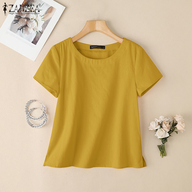 ZANZEA Yaz Rahat Pamuklu Bluzl - Summer De Clothing incelemesi ve fiyatı