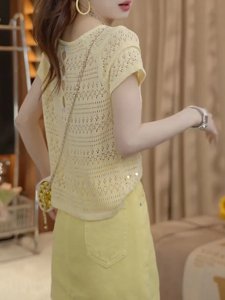 Trendy Pul Payetli Örme Kazak  - Summer Clothing Yarn incelemesi ve fiyatı