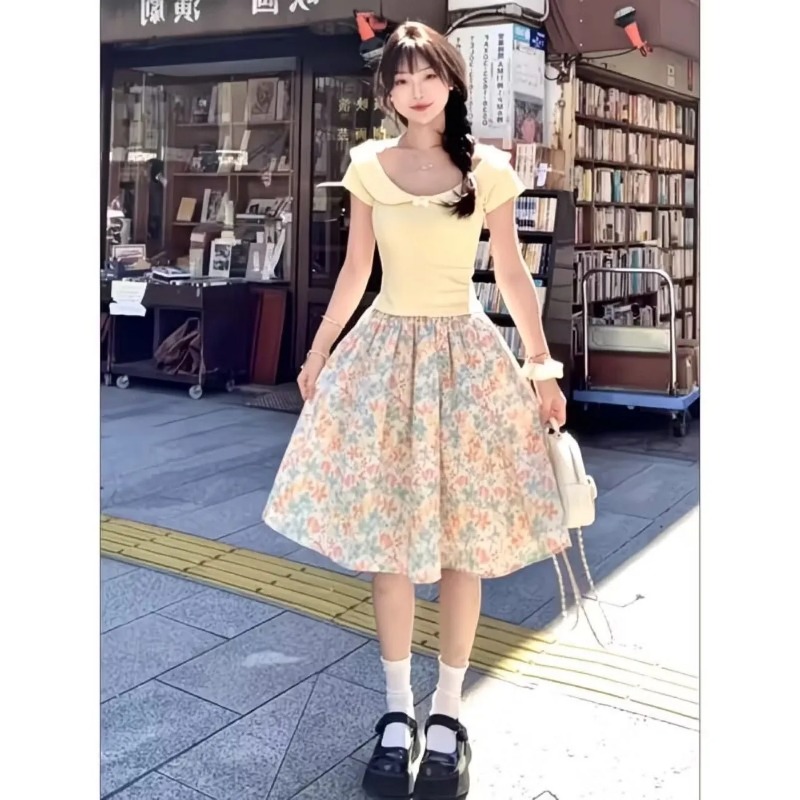 Japonya Kore Kadınları Tatlı İ - Japan Summer Clothing Women incelemesi ve fiyatı