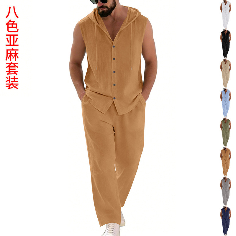 Erkek Günlük Keten Takım Elbis - Summer Clothing Men incelemesi ve fiyatı