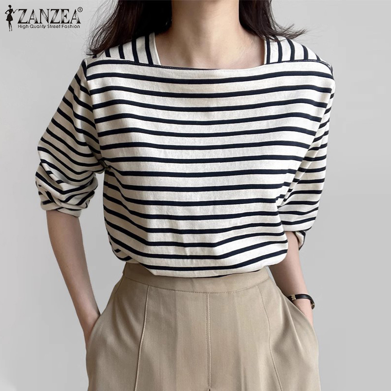 ZANZEA Kadın Günlük Çizgili Bl - Summer De Clothing incelemesi ve fiyatı