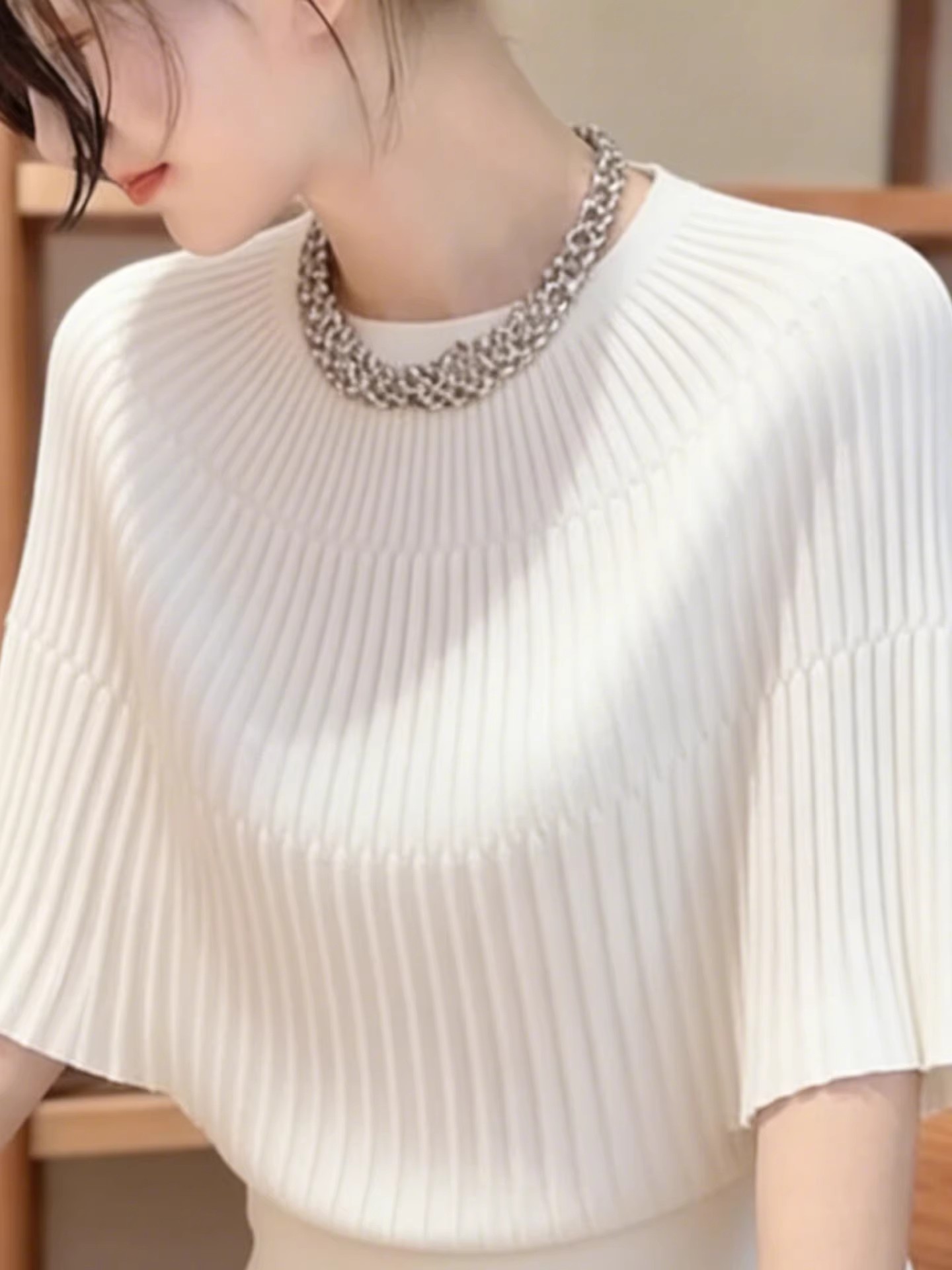 Kadın Giyim Yaz O-Boyun Örme K - Summer Clothing Yarn incelemesi ve fiyatı