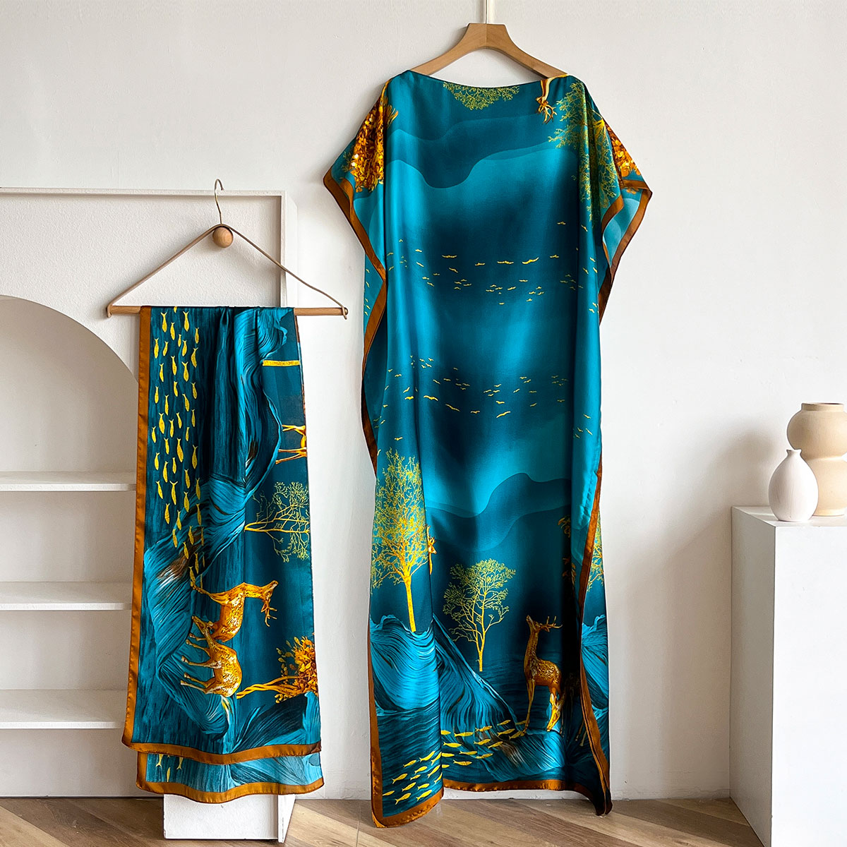 Kadın Uzun Şal Dubai Modası MU - Summer Clothing For Older Women incelemesi ve fiyatı