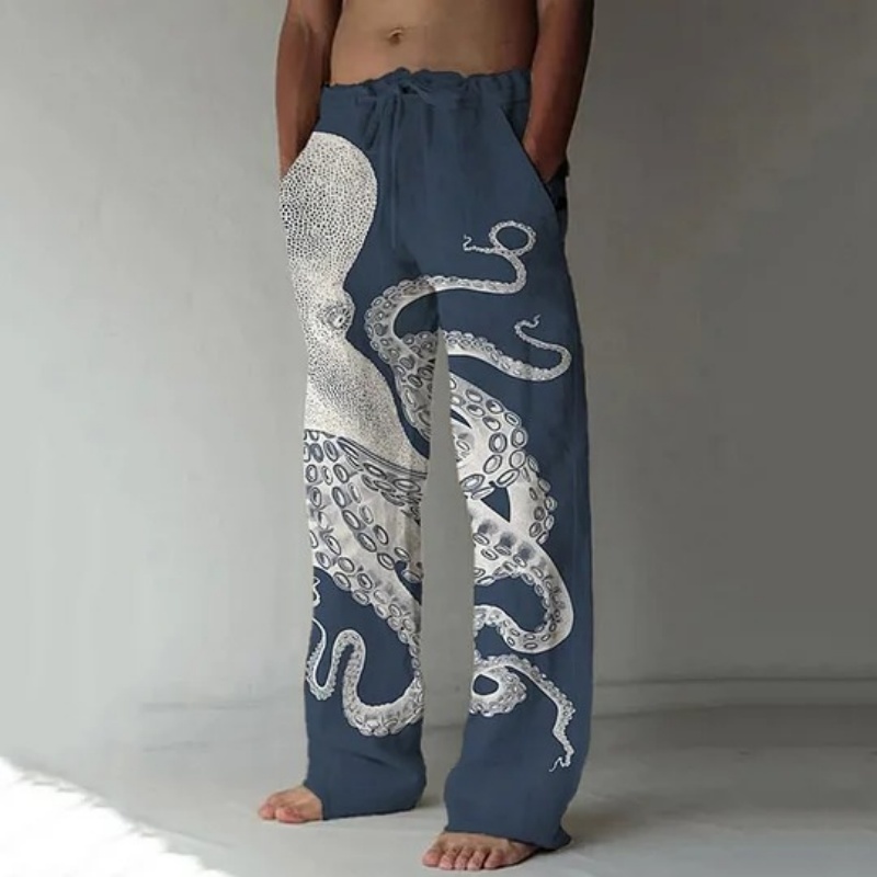 Japon Sanatı Ahtapot Grafik Ba - Summer Clothing Men 2025 incelemesi ve fiyatı